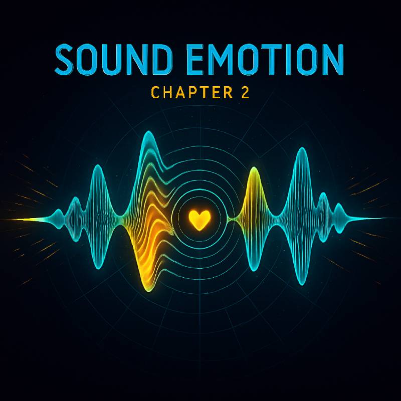 Sound waves forming emotional patterns